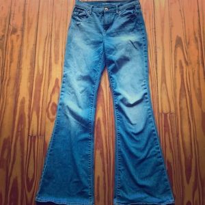 high-waisted mega flare jeans from old navy.